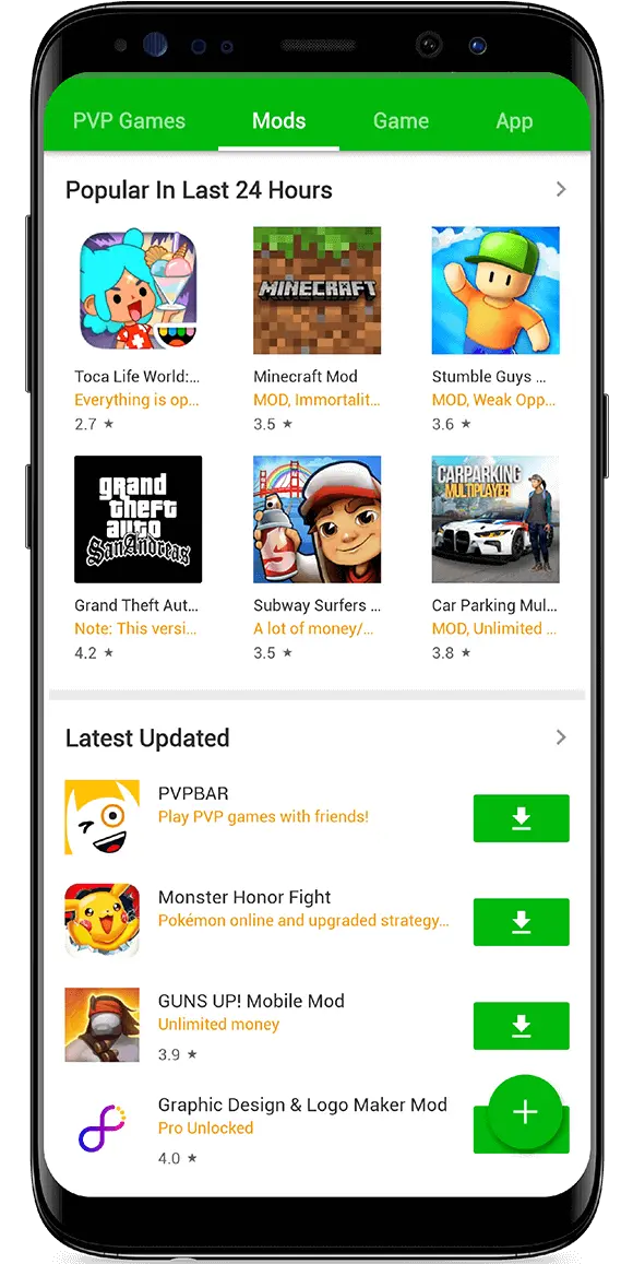 HappyMod app on mobile phone